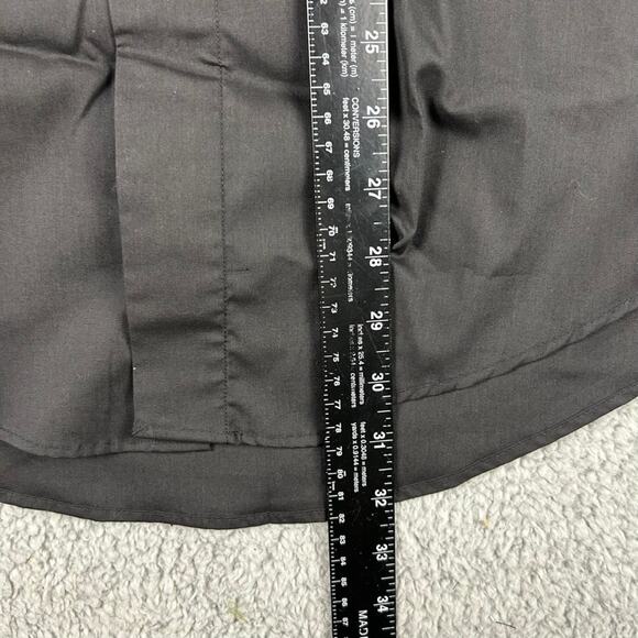Hill & Archer Men's Size 14.5-32/33 Black Solid Long Sleeve Button Up Shirt - Picture 6 of 9